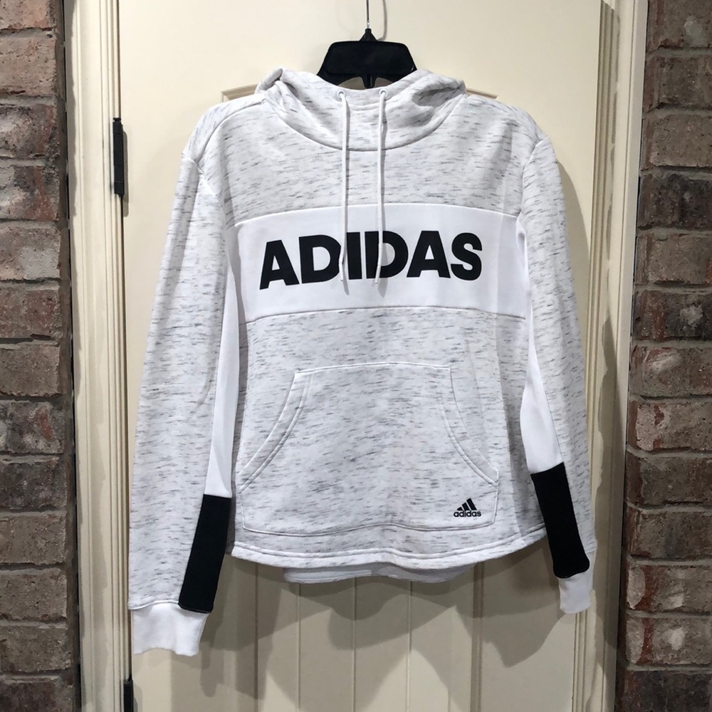 White mesh Adidas sweatshirt